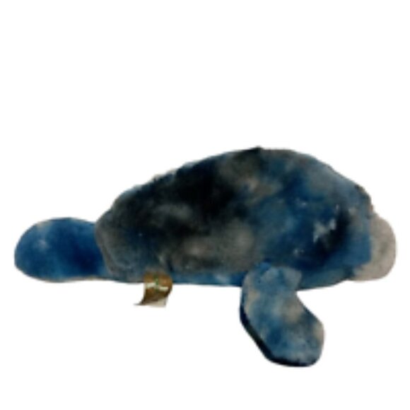 Blue Manatee Sea Life Plush Stuffed Animal 10 Inch - Picture 2 of 7